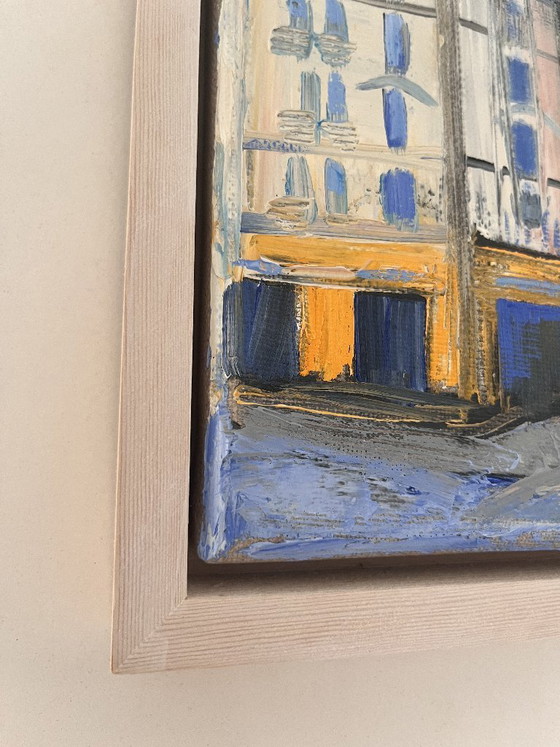 Small Painting - 20 x 20 - 'Paris' by Maja A Chris – Paintings & Drawings, Canvas (photo 6 of 10)