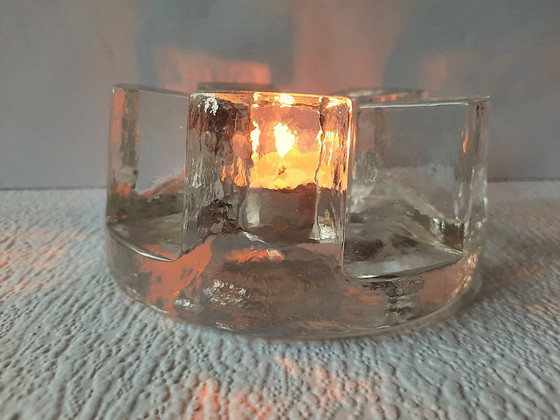 Image 1 of Vintage Georgshütte Glass Design Teapot Warmer / Rechaud / Tea Light Holder – West Germany