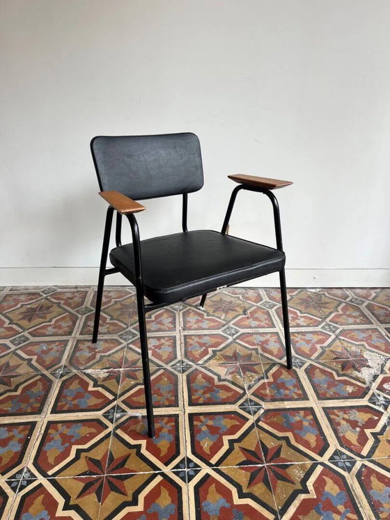 'M-Chair', Pierre Guariche per Meurop (Belgio) – Poltrone, Wood, Metal, Bauhaus (photo 10 of 10)