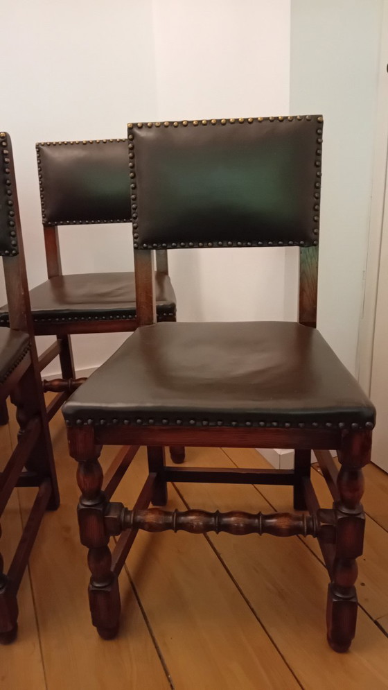 Image 1 of 4 sillas de comedor, H. Pander & Zonen
