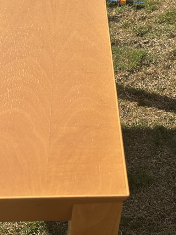Designer Dining Table, Striking Inward-Setting Legs and a Thin Light Edge Along the Tabletop, Beautifully (photo 7 of 7)