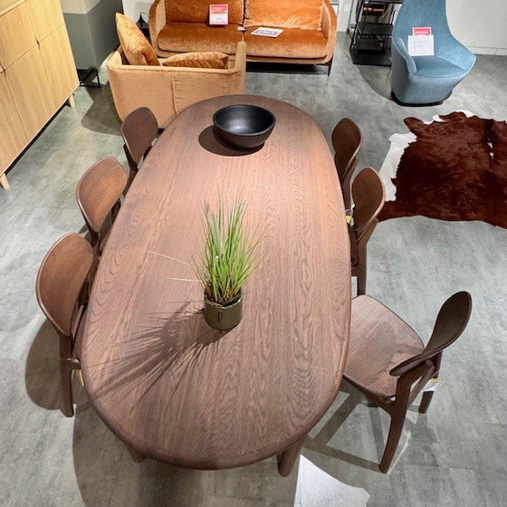 Image 1 of Table de salle à manger Theuns Sento - 200x90 avec chaises (ensemble de 6)