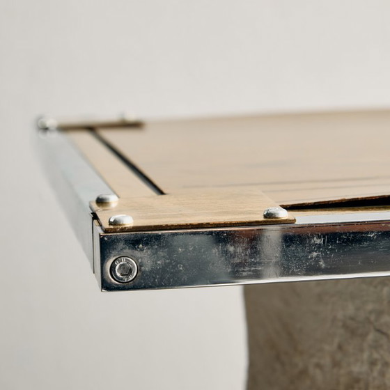 Image 1 of MK11672 Spiegel met messing en chromen frame