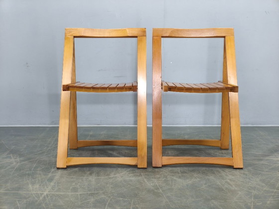 Image 1 of Ensemble de 4 chaises pliantes Trieste d'Aldo Jacober pour Alberto Bazzani