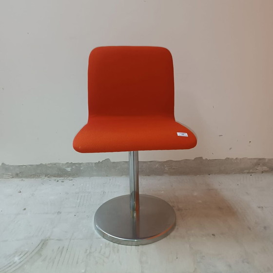 Image 1 of Lot van 4 Vintage Leren Stoelen door Poltronova, Harlow Variant 1971
