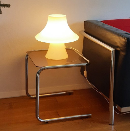 Murano melkglas lamp H38D36, 1970s