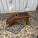 Midcentury shoe polishing bench
