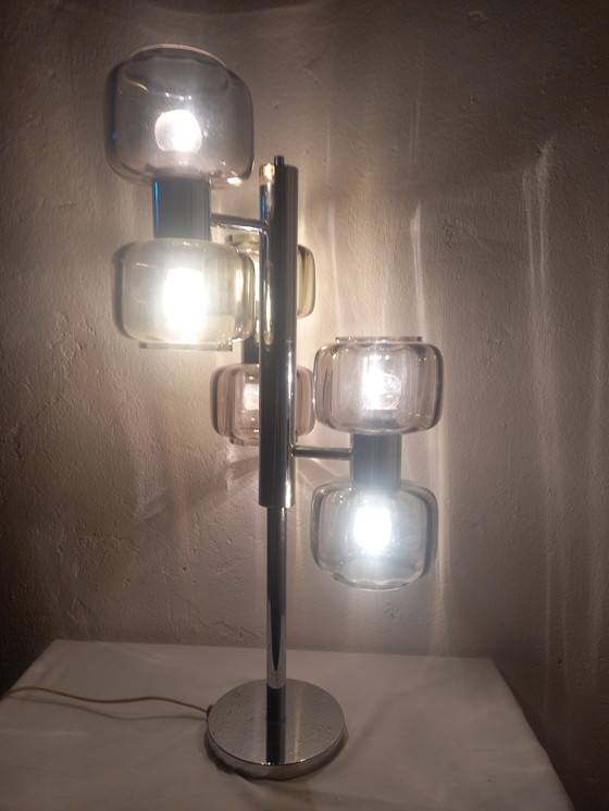 Image 1 of Lampada da Tavolo a 6 Luci Produzione Lemag Svizzera Anni '70