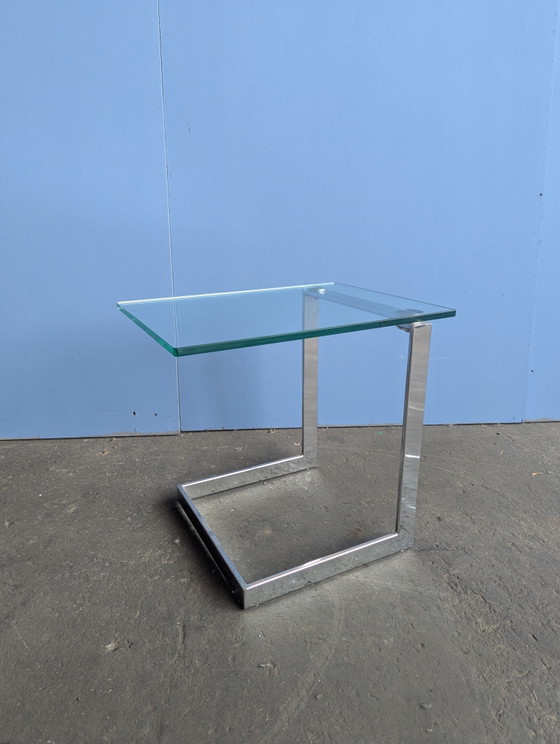 Image 1 of Gebra glass chrome sidetable