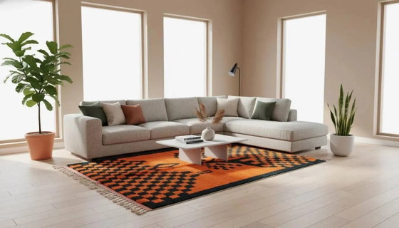 Tapis marocain naturel fait main 3 x 2 m – Wool, Modern (photo 5 of 13)
