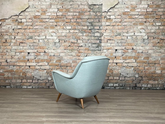 Image 1 of Soft green-blue armchair from the 1950s
