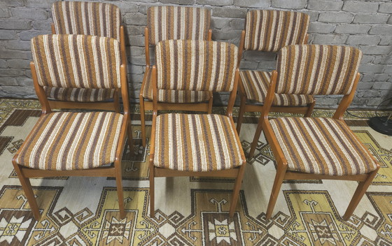 Image 1 of Set of 6 vintage Scandinavian chairs, 1970s