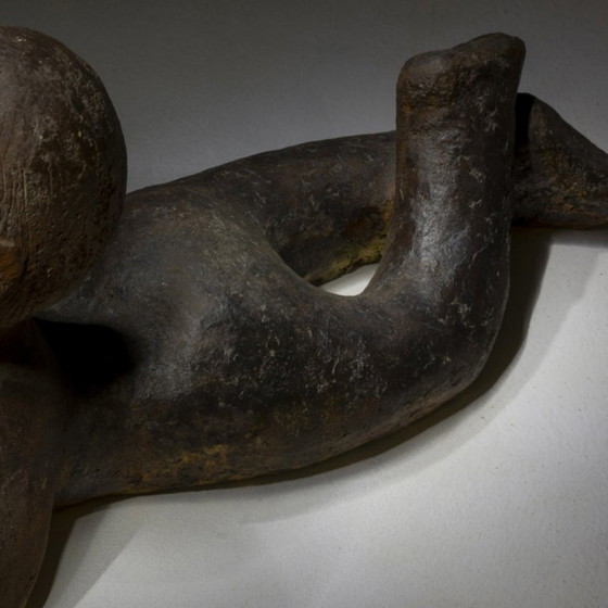 Image 1 of Niño pequeño, estatua de jardín de cerámica, décadas de 1960-1970, Checoslovaquia