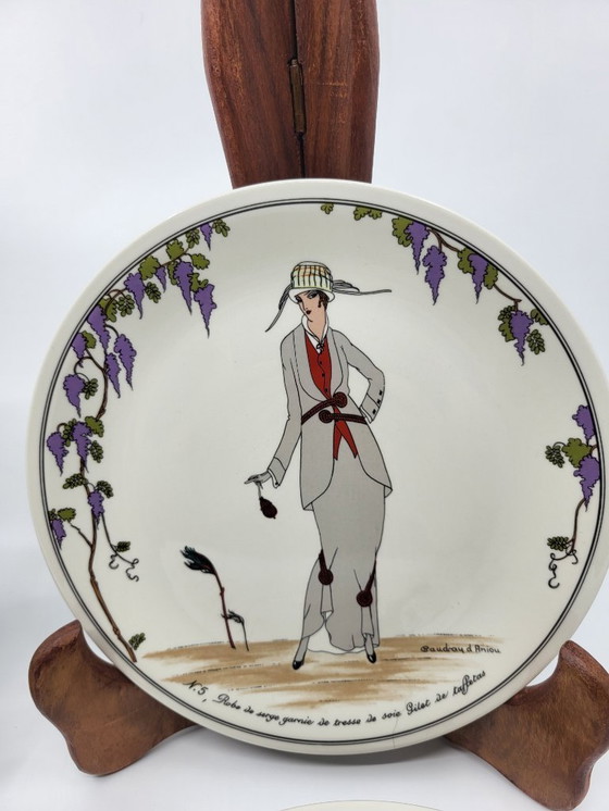 Image 1 of Villeroy & Boch 1900 Art Deco Porcelain Plates, Set of 4