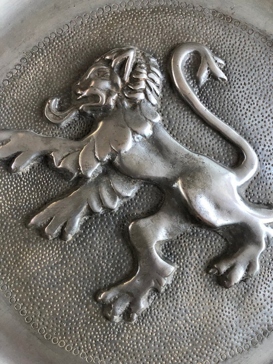 Image 1 of Placca decorativa da parete in peltro