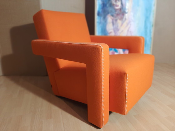 Image 1 of Cassina Utrecht 637 Nuovo mai usato in panno di lana Ruggine arancione (Serie 13L) Punto cavallo