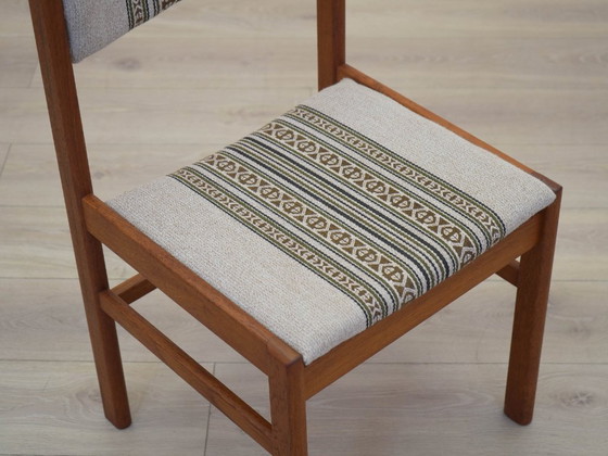 Image 1 of Conjunto de dos sillas de teca, diseño danés, década de 1970, fabricadas en Dinamarca.
