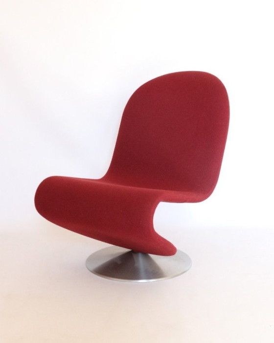 Poltrone Verner Panton Rosso Bordeaux Serie System 1-2-3 – Verpan, Textile, Wool (photo 3 of 15)