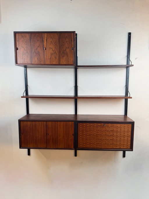 Royal System wandsysteem, Poul Cadovius, Denemarken, jaren 1960 – wandkast, Wood