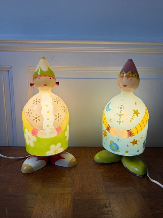 Image 1 of Pair of bedside lamps / night lights for children