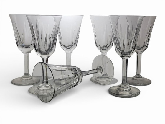 Image 1 of 7 Verres à Vin Cristal Saint Louis Modèle Cerdagne