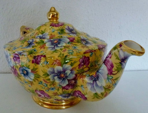 Sophie Chintz Sadler Teapot, Wildflowers, 6 cups, model 5111.