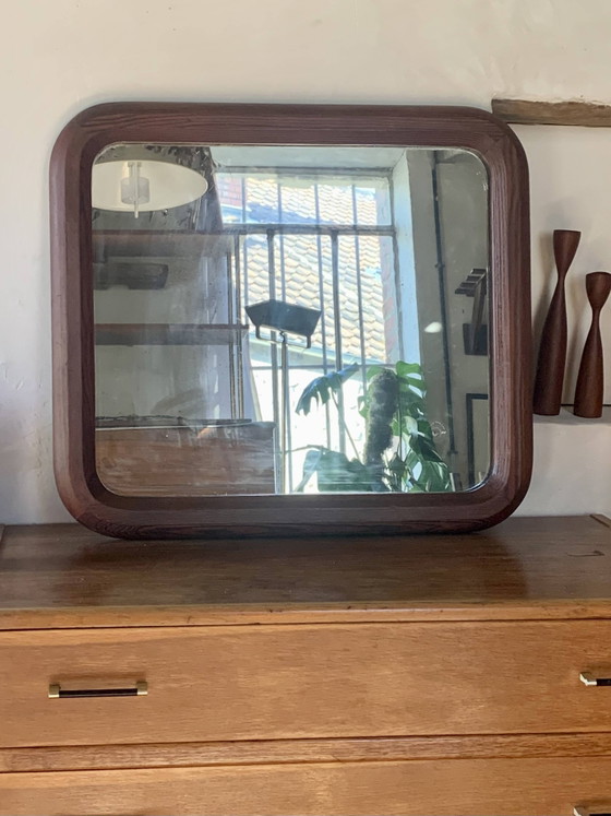 Alter, antiker Wandspiegel aus Holz – Wood, Vintage (photo 7 of 8)