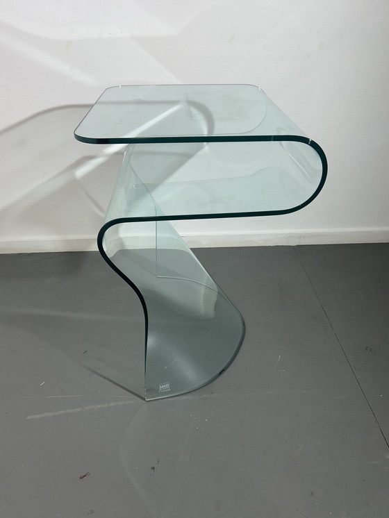 Image 1 of Fiam (Italy) glass side table '1980'