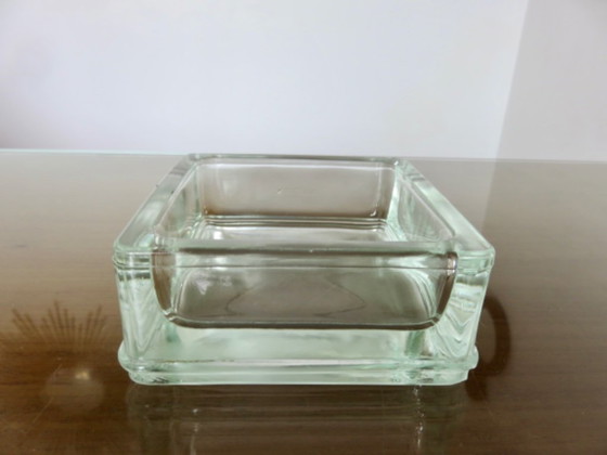 Bloque de vidrio, cenicero, bandeja para baratijas, grabado "LUMAX" – Objetos decorativos, Glass (photo 5 of 8)