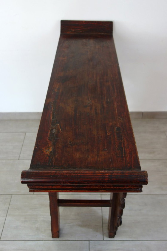 Image 1 of Antique decorated altar console table, China, early 20th century