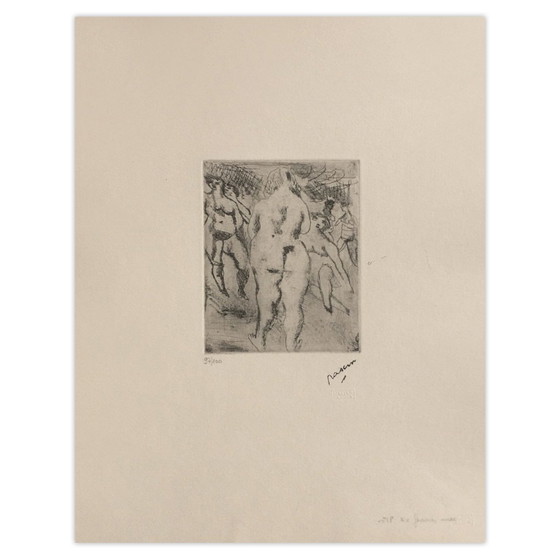 Jules Pascin Ets Zes Femmes Nues 1980 – Litho's & Zeefdrukken, Paper (photo 4 of 5)