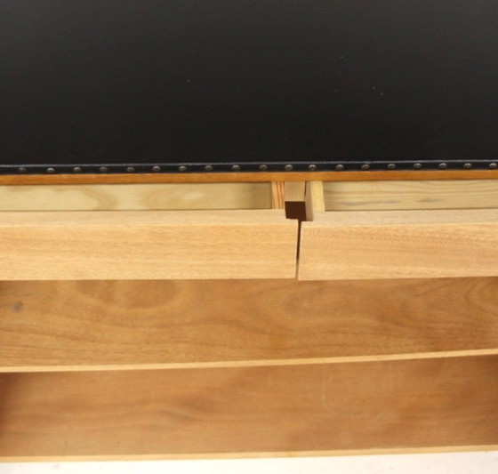 Image 1 of Bibliothèque scandinave en teck et en skaï, Suède, 1960