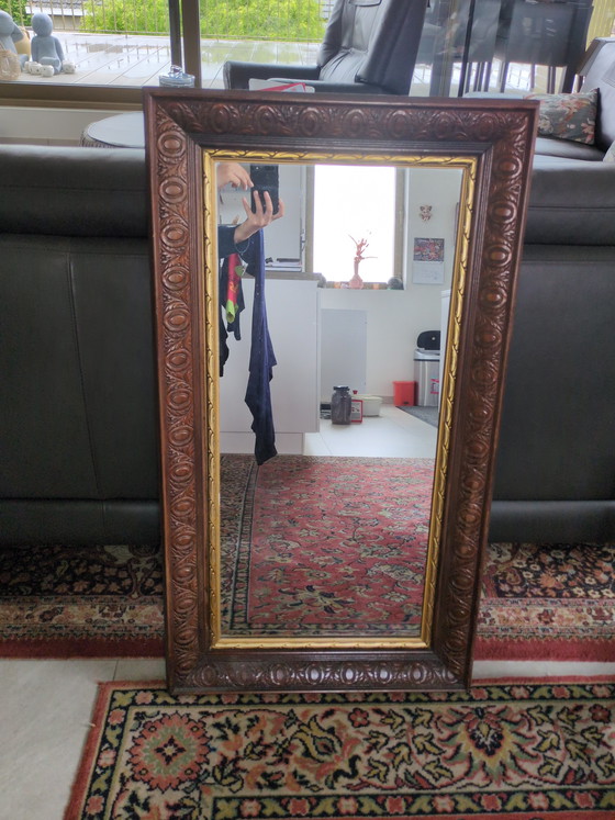 Image 1 of Specchio vintage in legno massello fatto a mano – stile barocco/classico