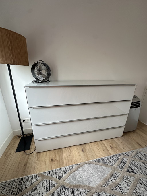 Nolte Chest of Drawers Sideboard Glass | New 158