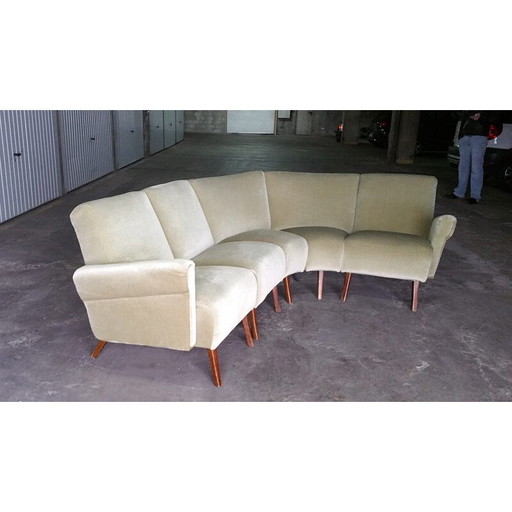 Modulares 5-Sitzer-Sofa aus der Mitte des Jahrhunderts - 1950er Jahre