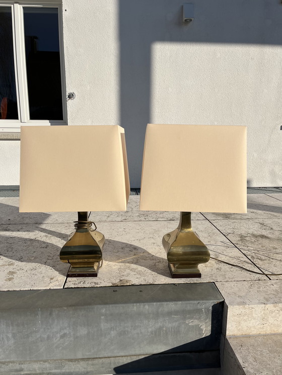Image 1 of Massief messing tafellampen