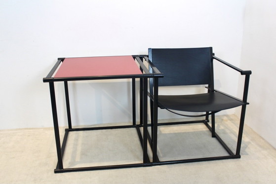 FM62 Cubic Tafel van Radboud van Beekum voor Pastoe, Koffietafelboeken, Hout, Metaal, Rood (foto 8 van 15)