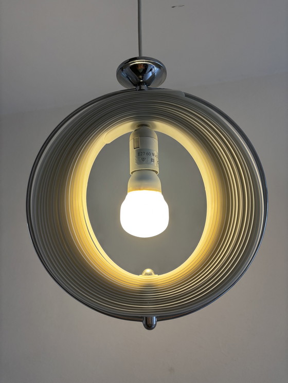 Image 1 of Kare design vintage lamellen moon lamp jaren 80