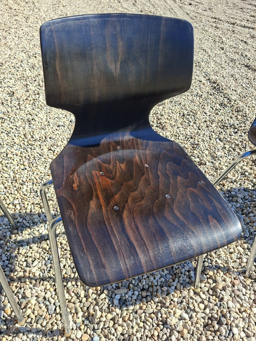 Set di 4 sedie da pranzo in palissandro Flötotto Mid Century Design 