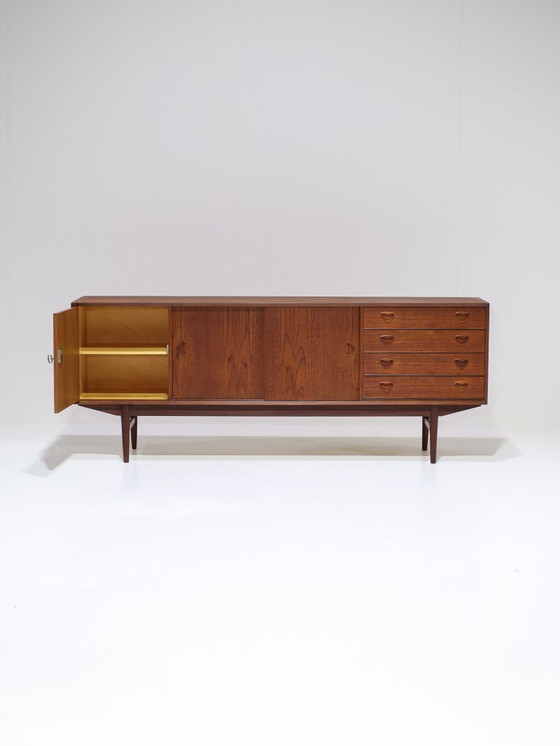 Image 1 of Danish vintage teak lowboard sideboard