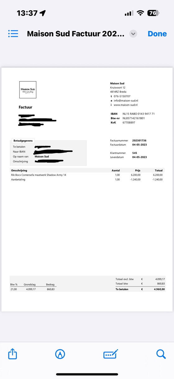 Image 1 of Divano angolare Rik Bocx, in ottime condizioni!