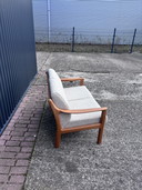 Vintage Sofa Danish Teak Two Seater Silkeborg