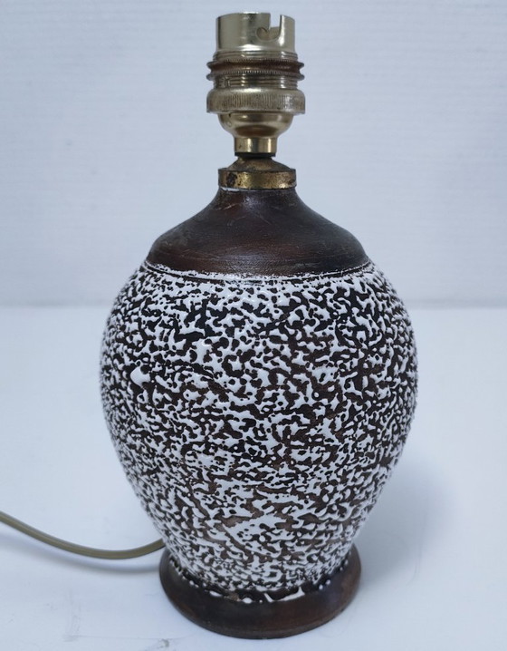 Image 1 of keramische lamp in de stijl van Louis Dage Jean Besnard, jaren 30