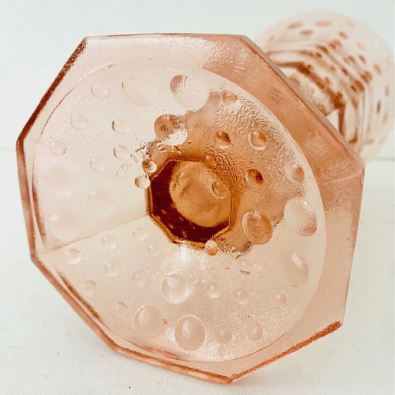Image 1 of Art-Deco-Vase Scailmont, rosafarbenes Glas, 1930er Jahre