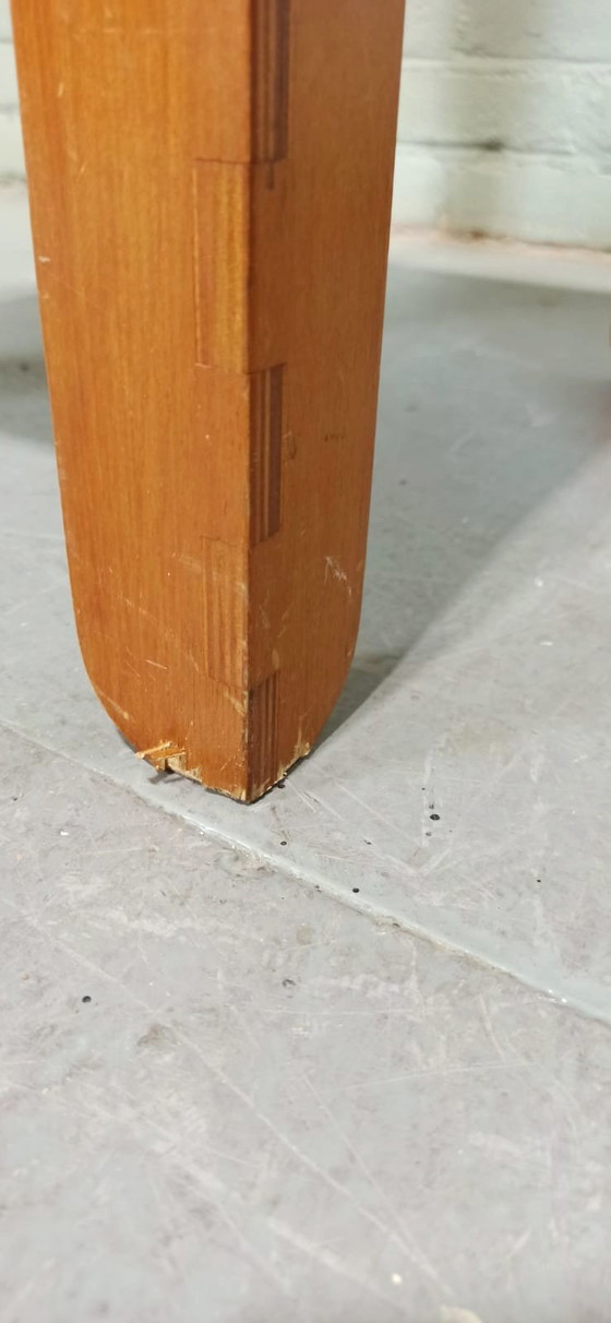 Image 1 of Set van 2 Vintage houten bijzettafels