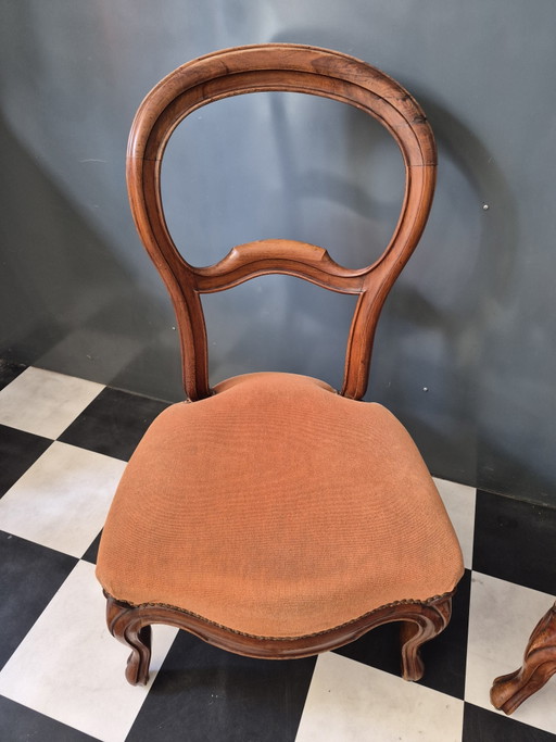 Paar niedrige Sessel im Louis-Philippe-Stil in sehr gutem Zustand