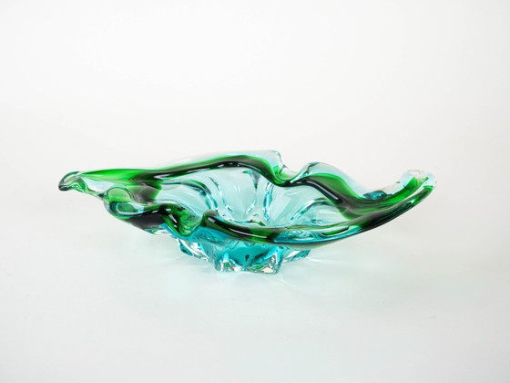 Image 1 of Plat en verre de Murano, design italien, années 1960, fabriqué en Italie