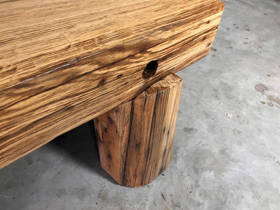 Image 1 of Brutalistische Japandi Wabi Sabi Salontafel