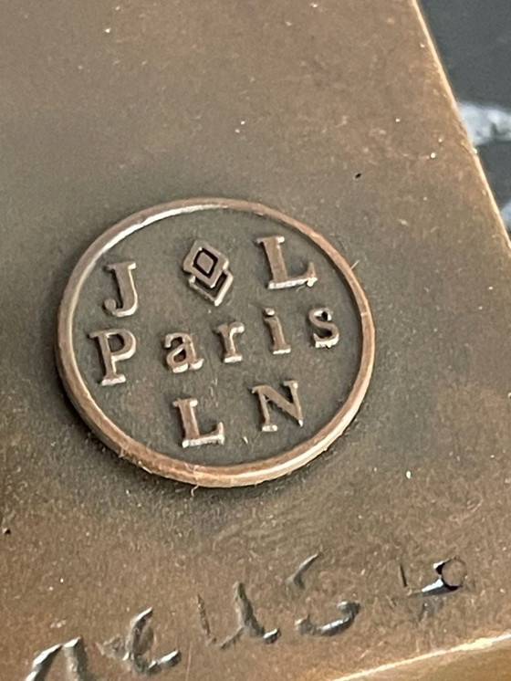 Image 1 of Art Deco style bronze sculpture – Dancer – signed D. H. Chiparus – 47 cm