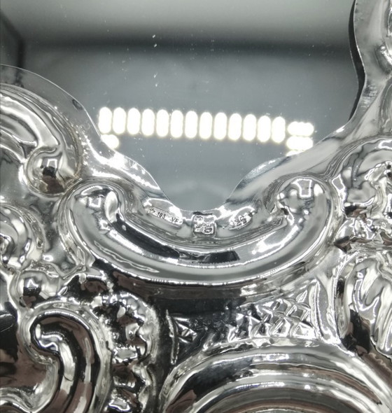 Image 1 of "Cartagloria" lijst/spiegel van 925 zilver, 30x30 cm